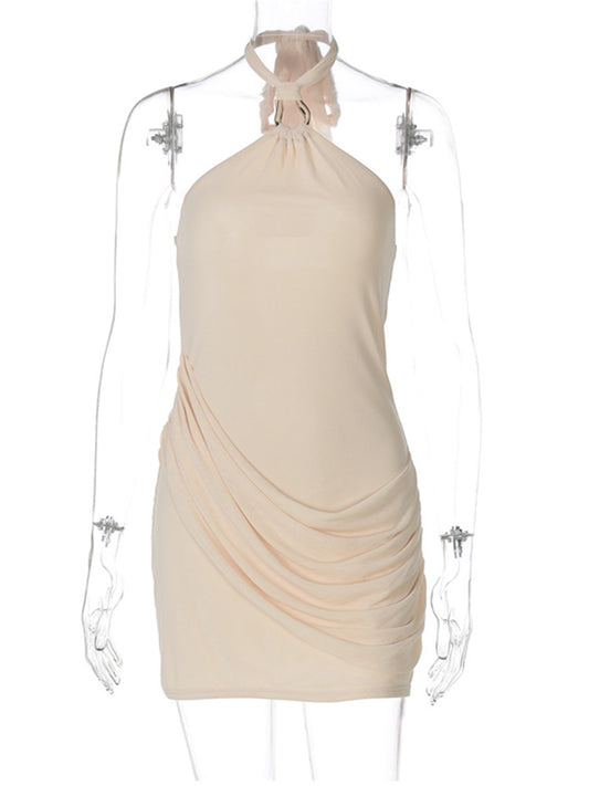 Joskaa Lace Mesh Ruched Backless Mini Dress - mini dress image 2