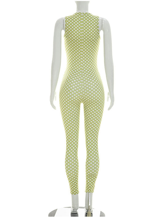 Joskaa Polka Dot Strapless Sleeveless Two Piece Set - two piece set image 2