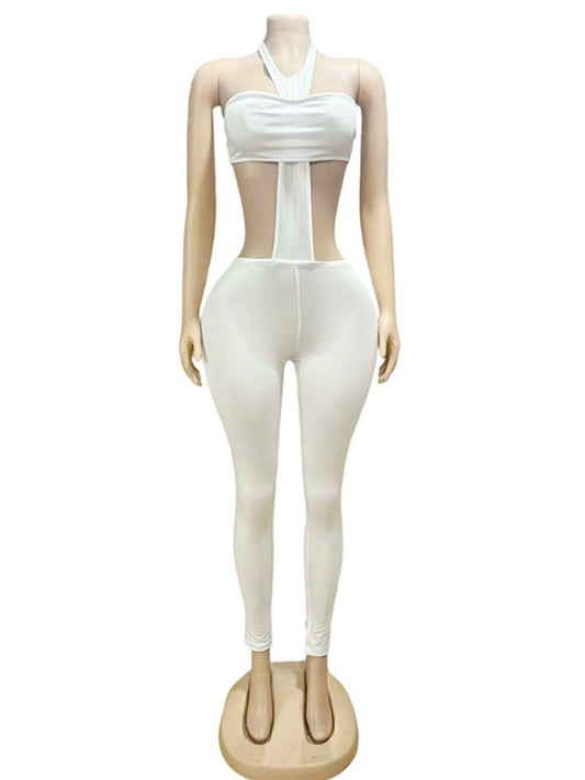 Joskaa Backless Halter Strapless Bodycon Two Piece Set - two piece set image 2