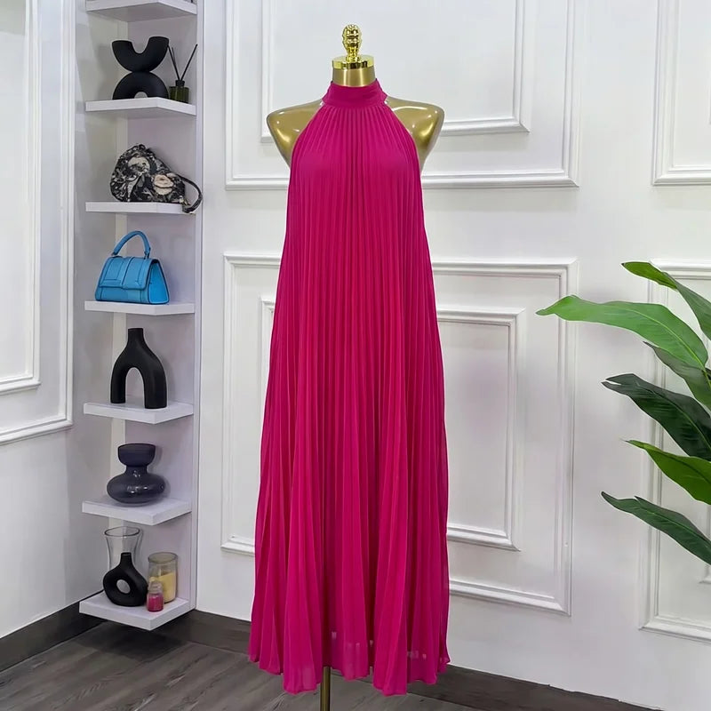 Women's Sleeveless High Waist Maxi Dress