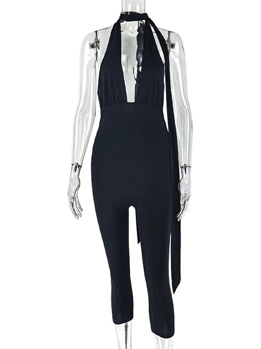 Joskaa Backless Halter Bodycon Romper - romper image 2