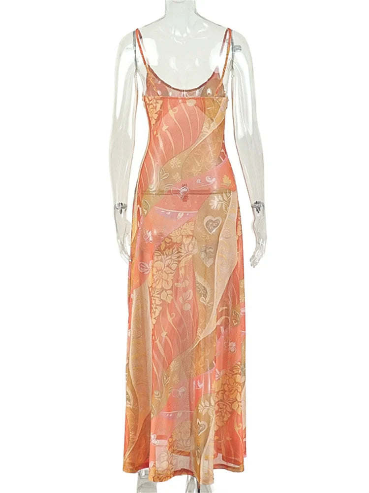 Joskaa Lace Mesh Backless Bodycon Dress - bodycon dress image 4