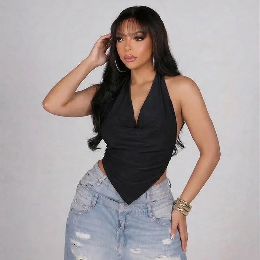 Joskaa Backless Halter Sleeveless Crop Top - top image 2