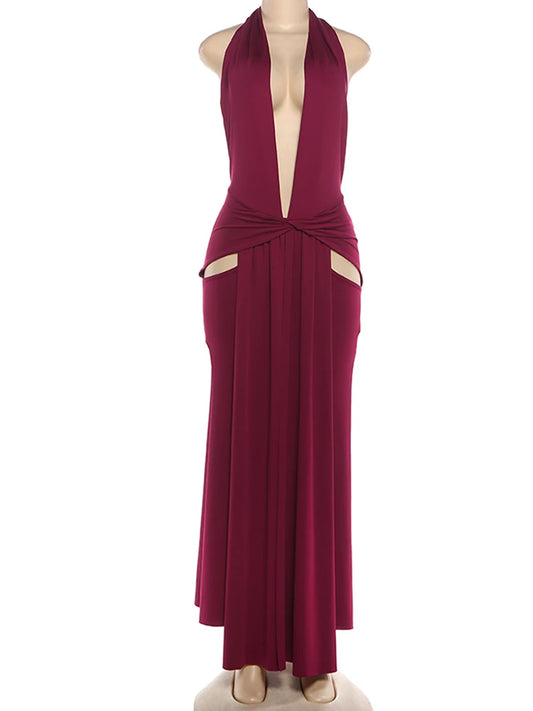Joskaa Backless Halter Bodycon Dress - dress image 2