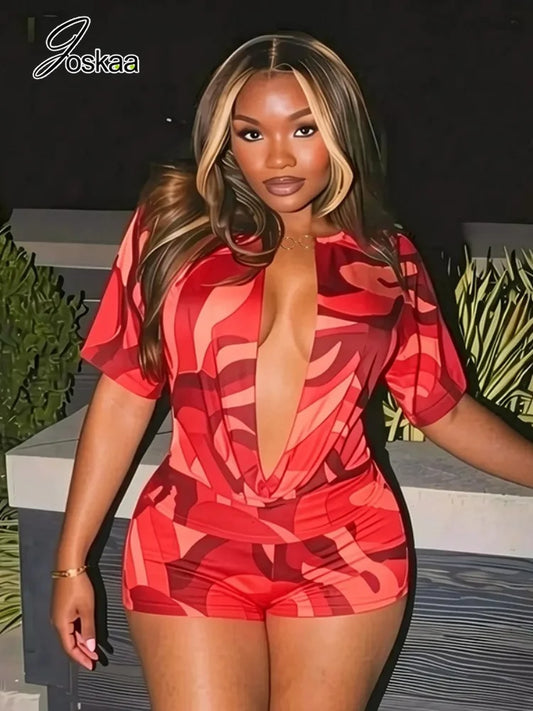 Women's Ruched Two Piece Set - Front View