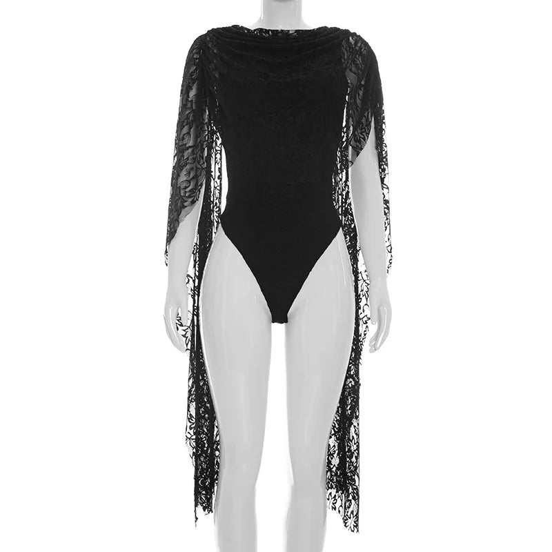 Women's Lace Backless Sleeveless Bodycon Romper