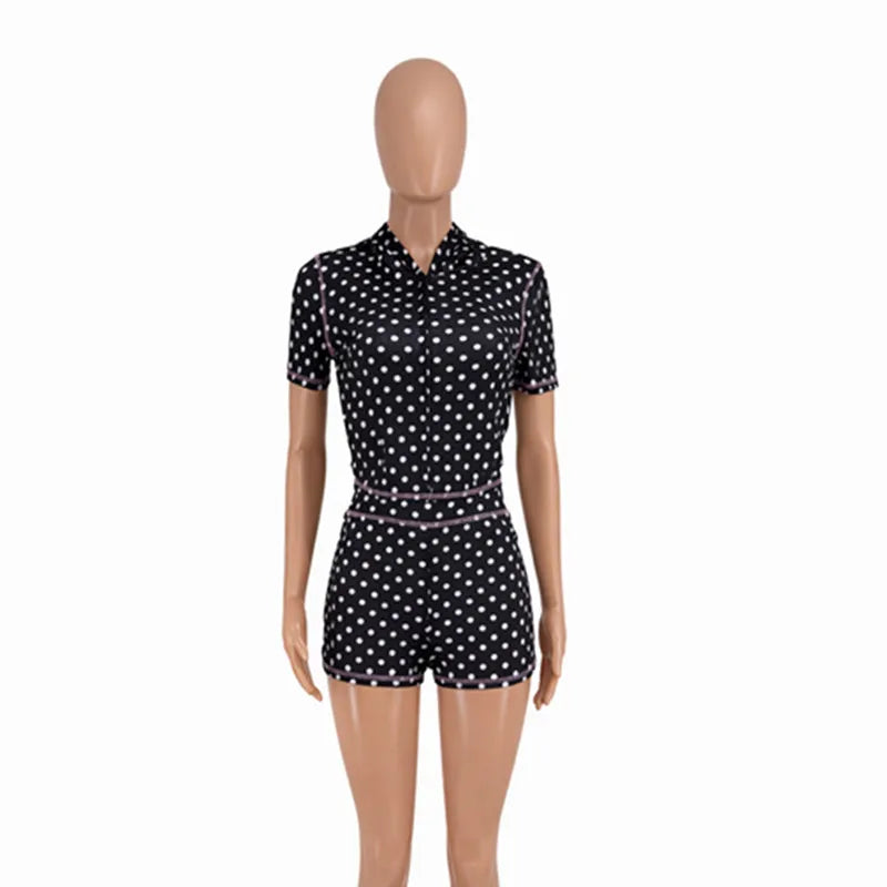 Joskaa Polka Dot Two Piece Set Print Matching Tracksuits - two piece set image 7