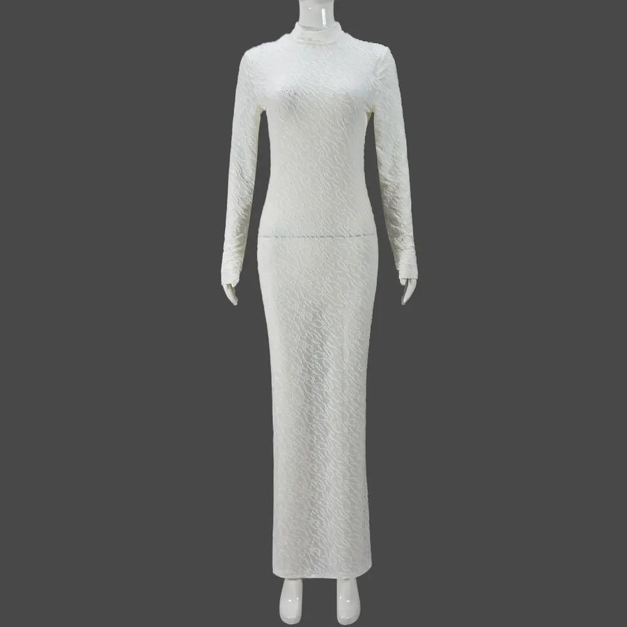 Wholesale Women's Long Sleeve Bodycon Maxi Dress