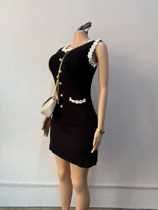 Joskaa Ribbed Knit Sleeveless Bodycon High Waist Dress - dress image 2