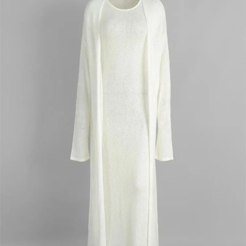 Wholesale Women's Knit Maxi Ribbed Two Piece Set