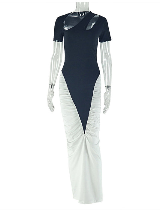 Joskaa Cutout Short Sleeve Bodycon Maxi Dress - maxi dress image 2