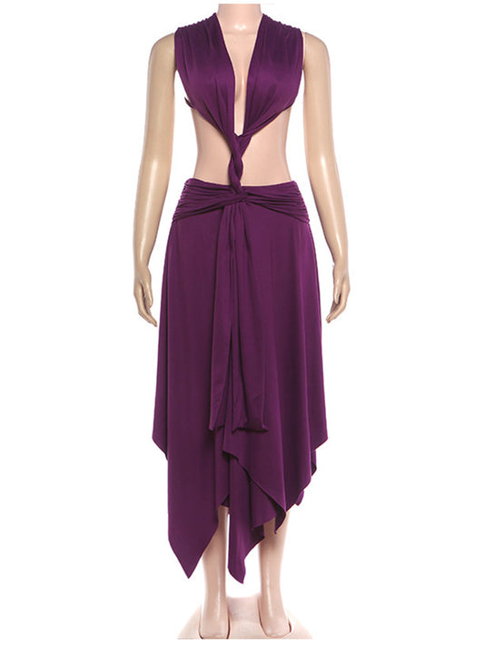 Joskaa Cutout Backless Sleeveless Bodycon Maxi Dress - maxi dress image 2