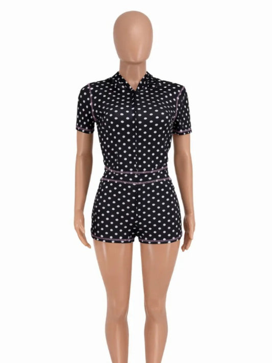 Joskaa Polka Dot Two Piece Set Print Matching Tracksuits - two piece set image 2
