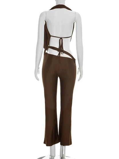 Joskaa Backless Halter Bodycon Romper - romper image 4