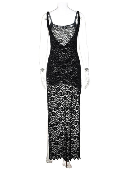 Joskaa Lace Backless Sleeveless Bodycon Dress - bodycon dress image 4