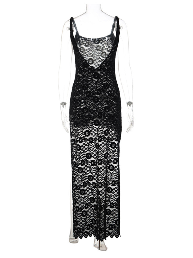 Joskaa Lace Backless Sleeveless Bodycon Dress - bodycon dress image 4