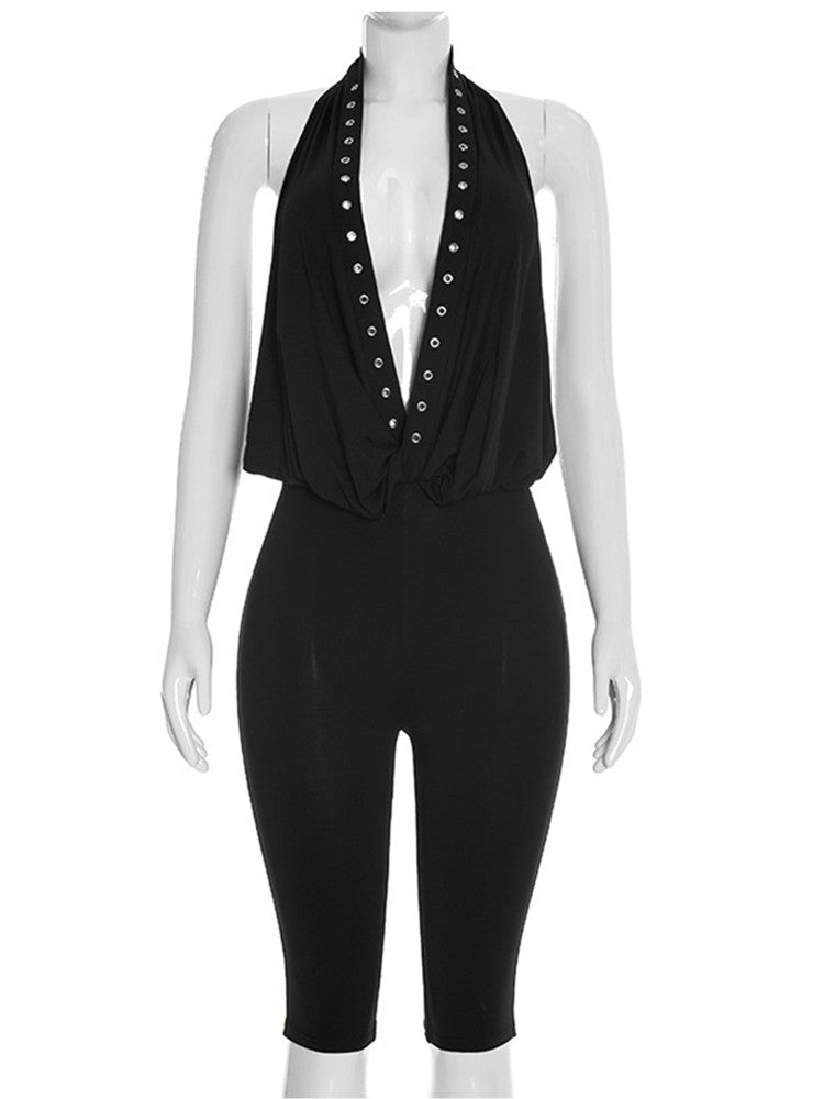 Joskaa Backless Halter Bodycon Romper - romper image 2