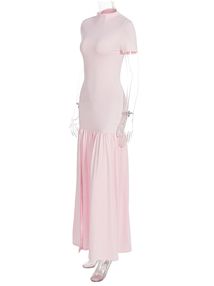Joskaa Short Sleeve Bodycon Maxi Dress - maxi dress image 3