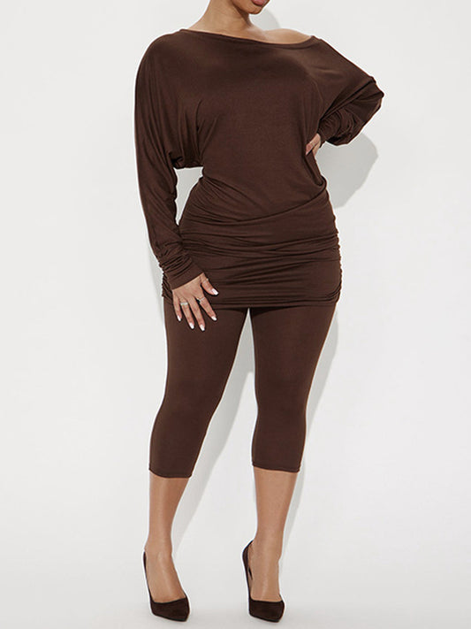 Joskaa Long Sleeve Crop Two Piece Set - two piece set image 1