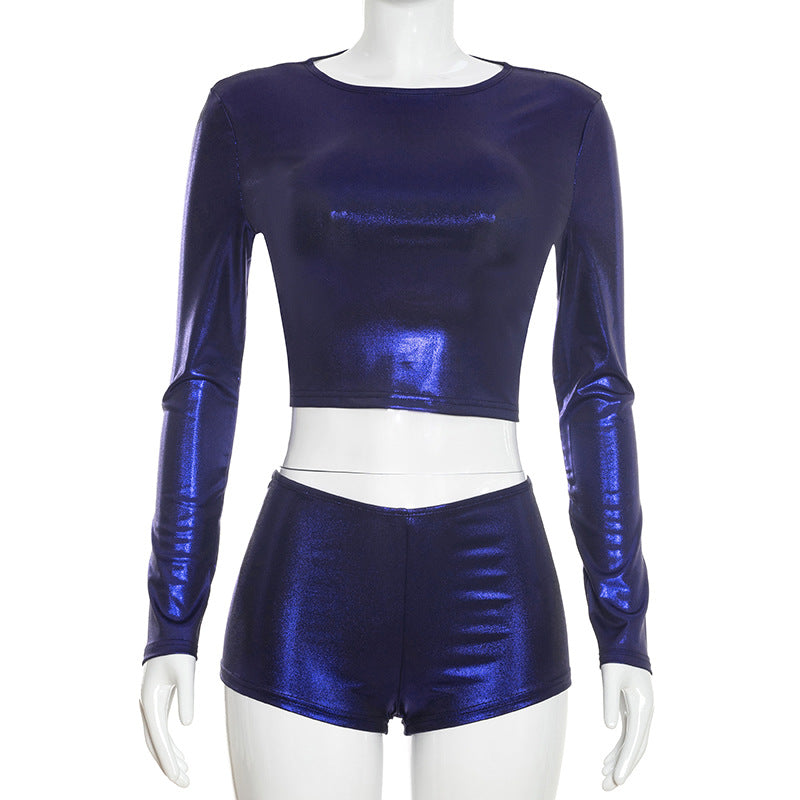 Joskaa Long Sleeve Crop Two Piece Set - two piece set image 6