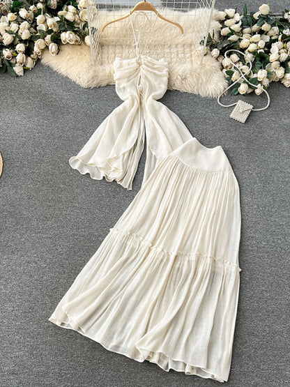 Joskaa Halter High Waist Maxi Two Piece Set - two piece set image 3