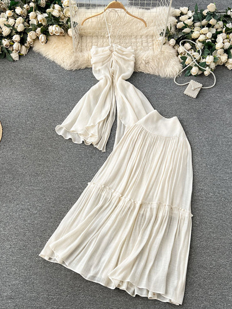 Joskaa Halter High Waist Maxi Two Piece Set - two piece set image 3