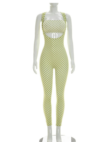 Joskaa Polka Dot Strapless Sleeveless Two Piece Set - two piece set image 4