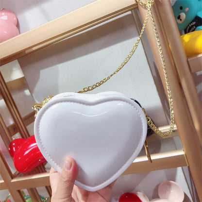 Women's Heart-Shaped Jelly Mini Crossbody Bag - Detail View 3