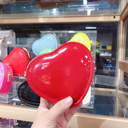 Women's Heart-Shaped Jelly Mini Crossbody Bag - Detail View 5