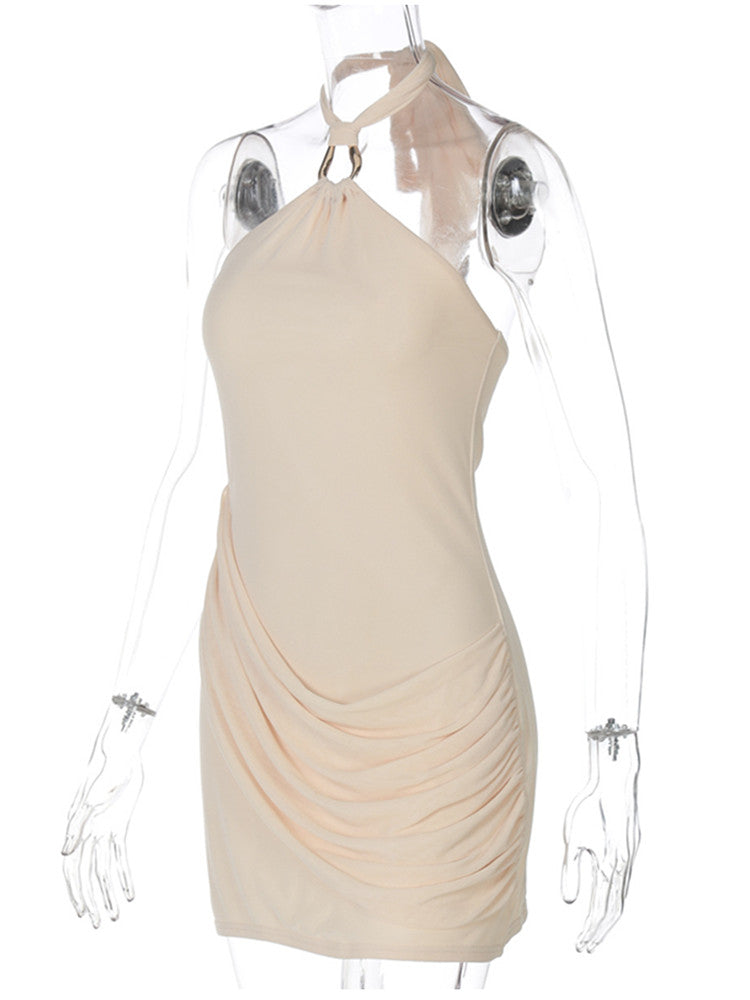 Joskaa Lace Mesh Ruched Backless Mini Dress - mini dress image 3