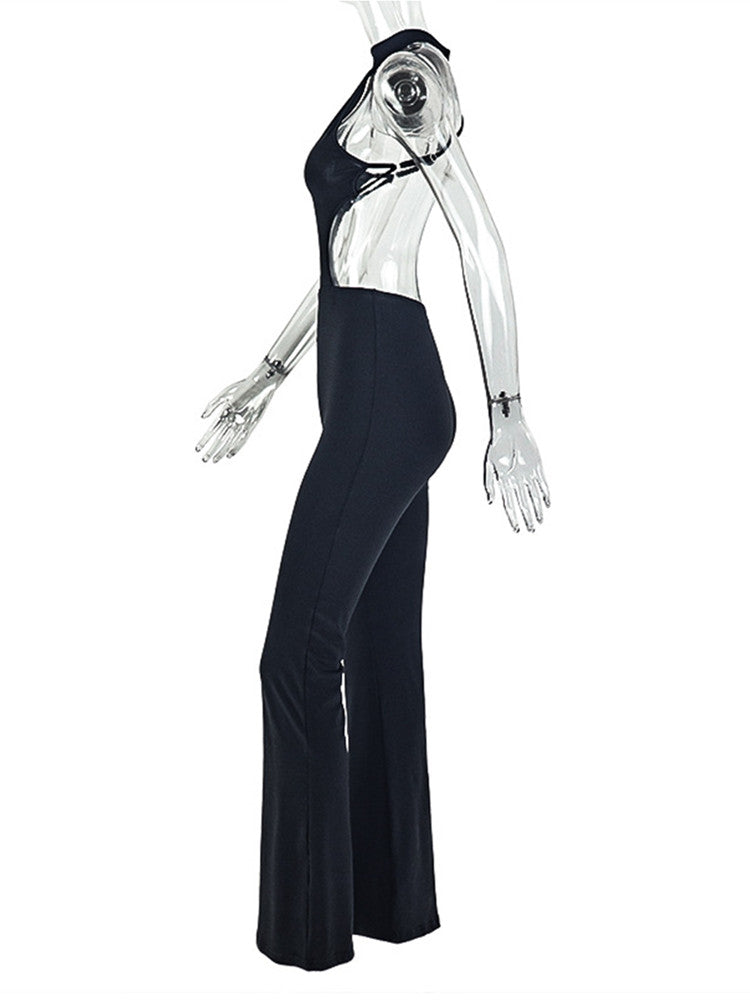 Joskaa Backless Halter Sleeveless Bodycon Romper - romper image 3