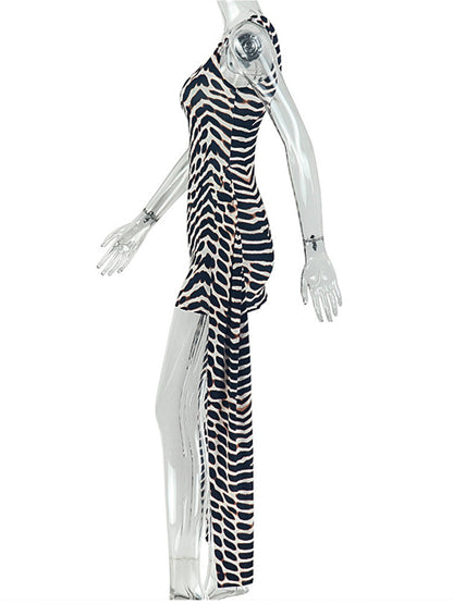 Joskaa Leopard Print Sleeveless Bodycon Mini Dress - mini dress image 3
