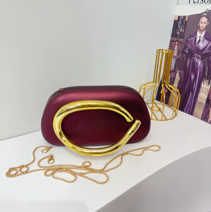 Women's Round Acrylic Evening Clutch Bag - Detail View 40