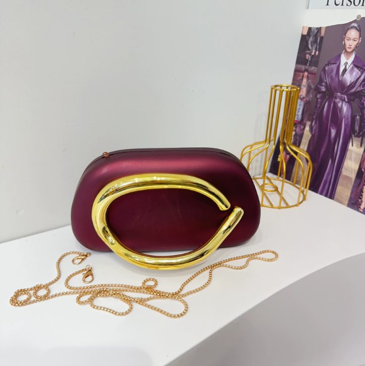Women's Round Acrylic Evening Clutch Bag - Detail View 40