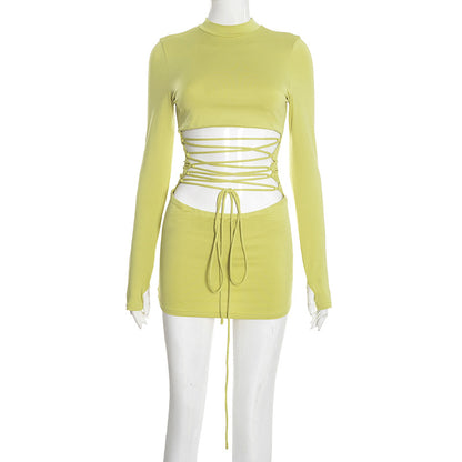 Joskaa Long Sleeve Bodycon Mini Dress - mini dress image 9