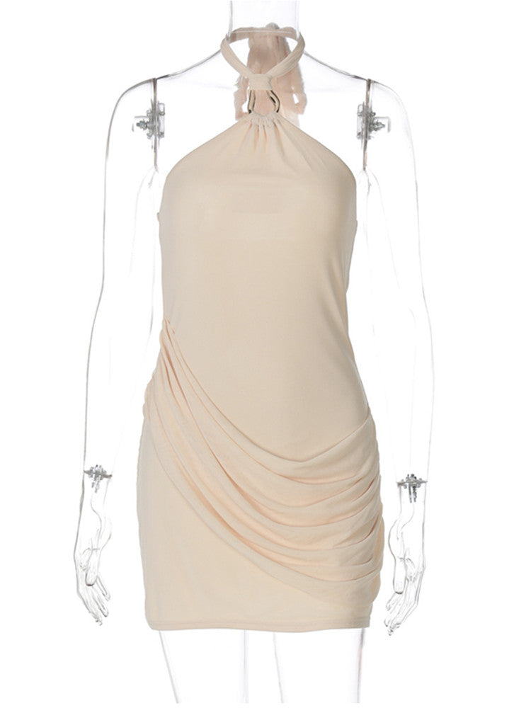 Joskaa Lace Mesh Ruched Backless Mini Dress - mini dress image 2