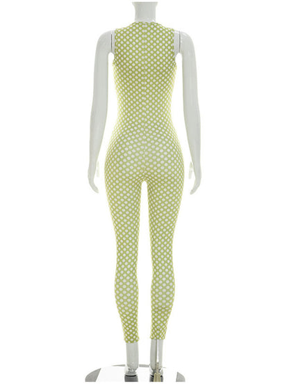 Joskaa Polka Dot Strapless Sleeveless Two Piece Set - two piece set image 2