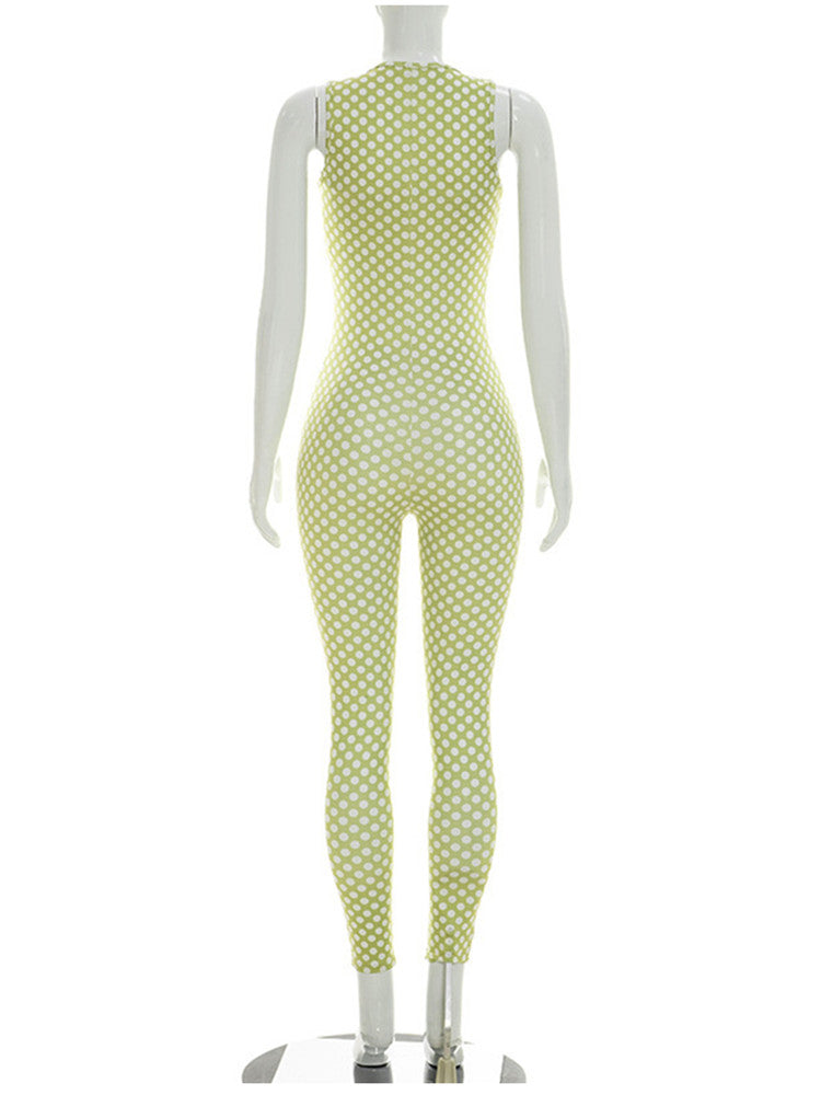 Joskaa Polka Dot Strapless Sleeveless Two Piece Set - two piece set image 2