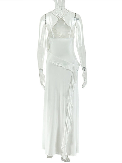 Joskaa Backless Halter Bodycon Maxi Dress - maxi dress image 4