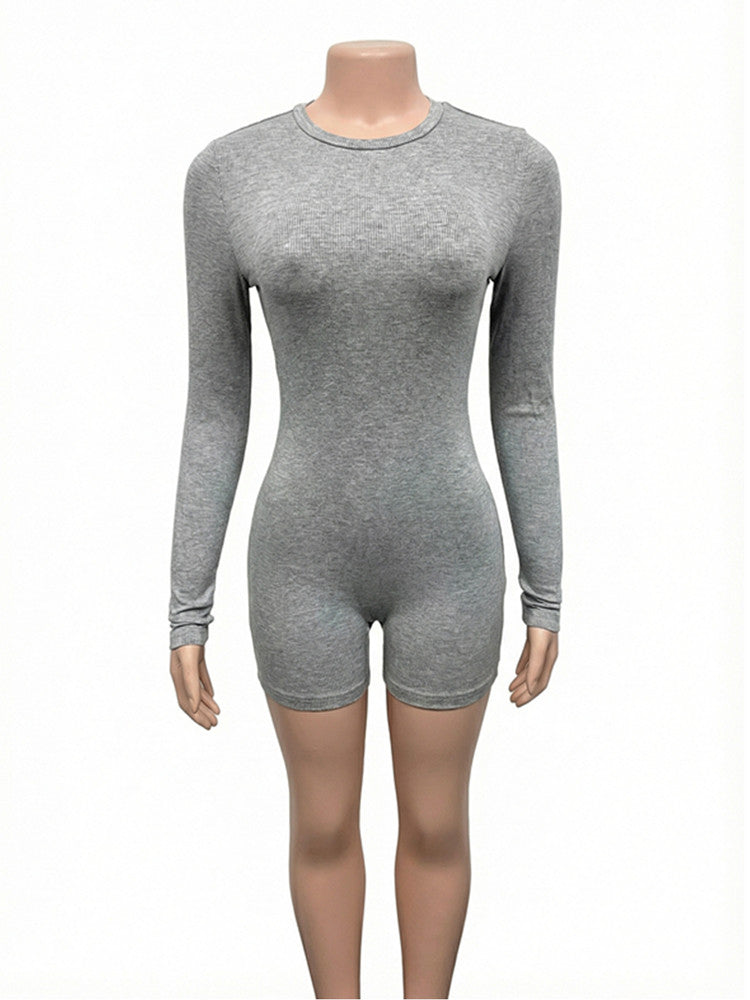 Joskaa Ribbed Knit Long Sleeve Bodycon Jumpsuit - jumpsuit image 2
