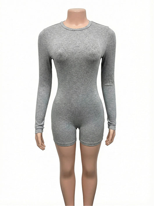 Joskaa Ribbed Knit Long Sleeve Bodycon Jumpsuit - jumpsuit image 2
