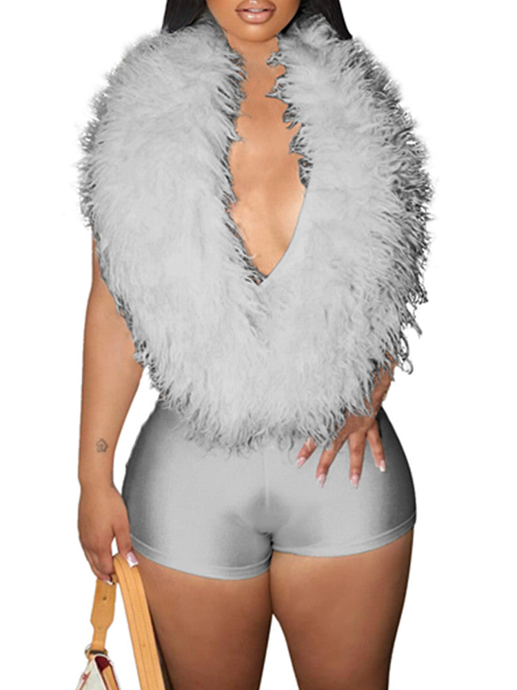 Joskaa Backless Halter Bodycon Romper - romper image 9
