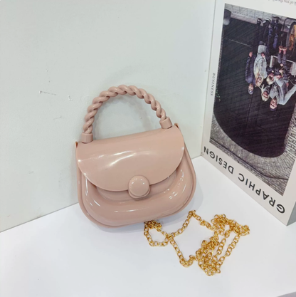 Women's Candy Color Jelly Mini Square Bag - Detail View 7