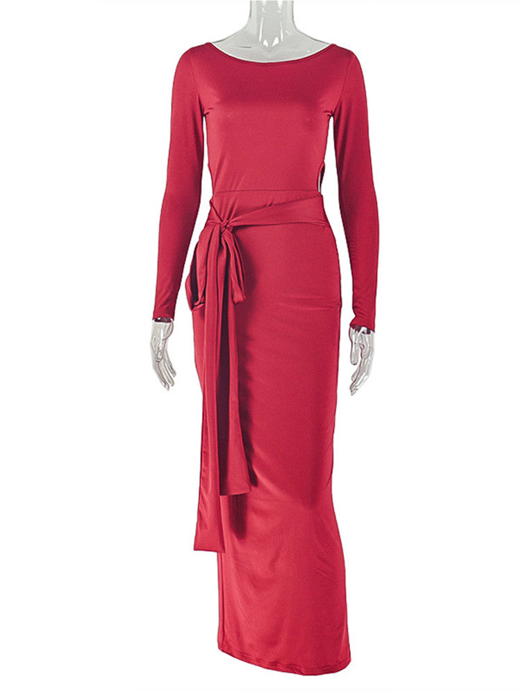 Joskaa Long Sleeve Bodycon Maxi Dress - maxi dress image 2