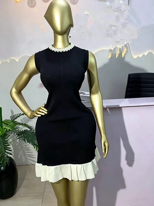 Joskaa Ribbed Knit Sleeveless Bodycon Dress - bodycon dress image 1