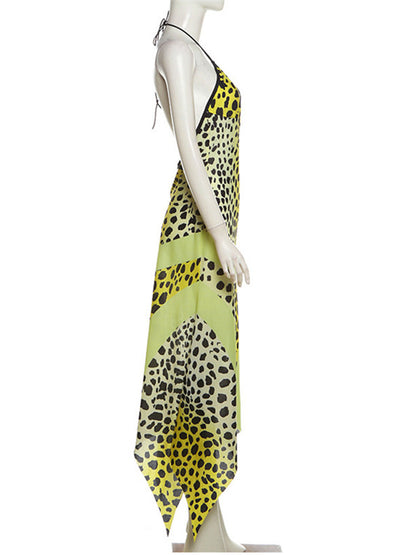 Joskaa Leopard Print Backless Sleeveless Maxi Dress - maxi dress image 3