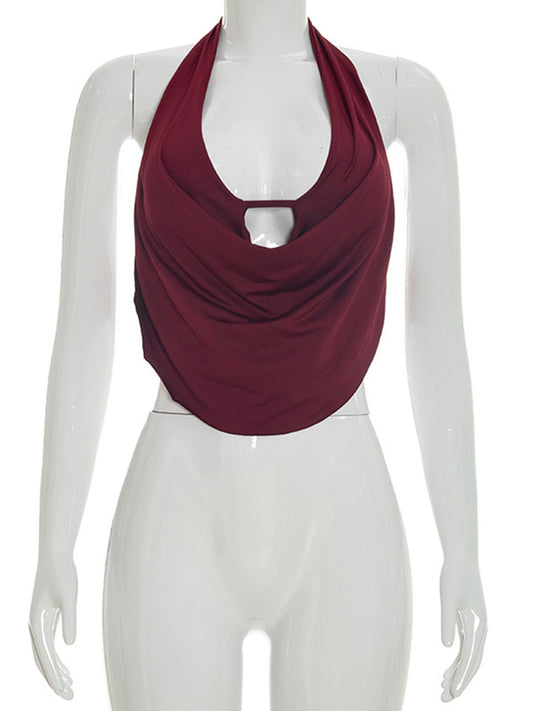 Joskaa Backless Halter Sleeveless Crop Top - top image 2