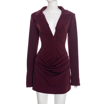 Joskaa Long Sleeve Bodycon Mini Dress - mini dress image 8
