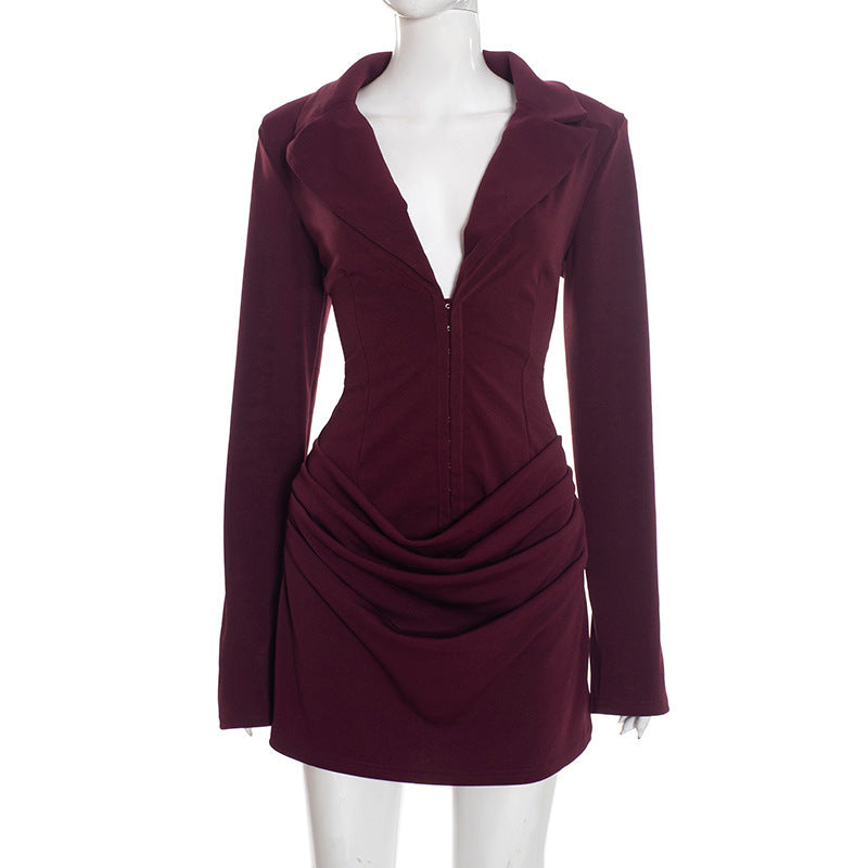 Joskaa Long Sleeve Bodycon Mini Dress - mini dress image 8