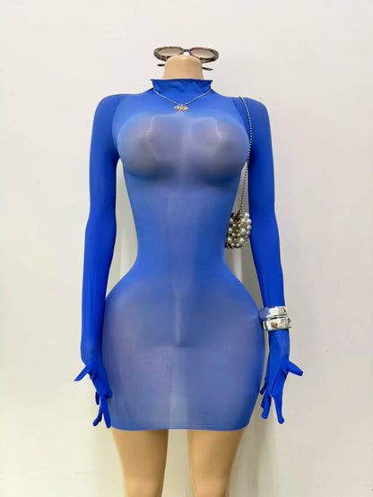 Joskaa Long Sleeve Bodycon Mini Dress - mini dress image 1